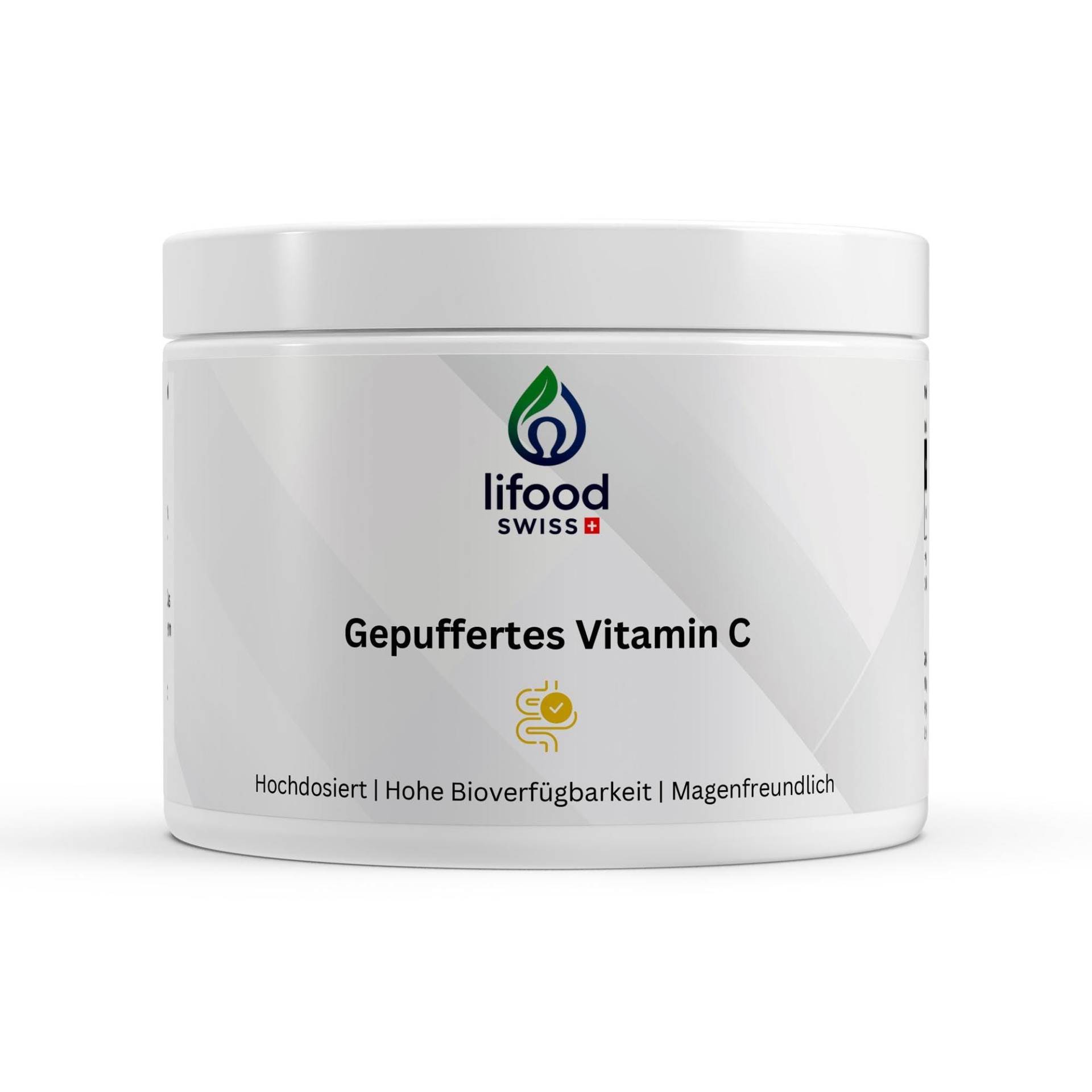 Lifood Swiss, Gepuffertes Vitamin C 500Mg - 360 Kapseln Vegan von Etsy - WildRootNatural
