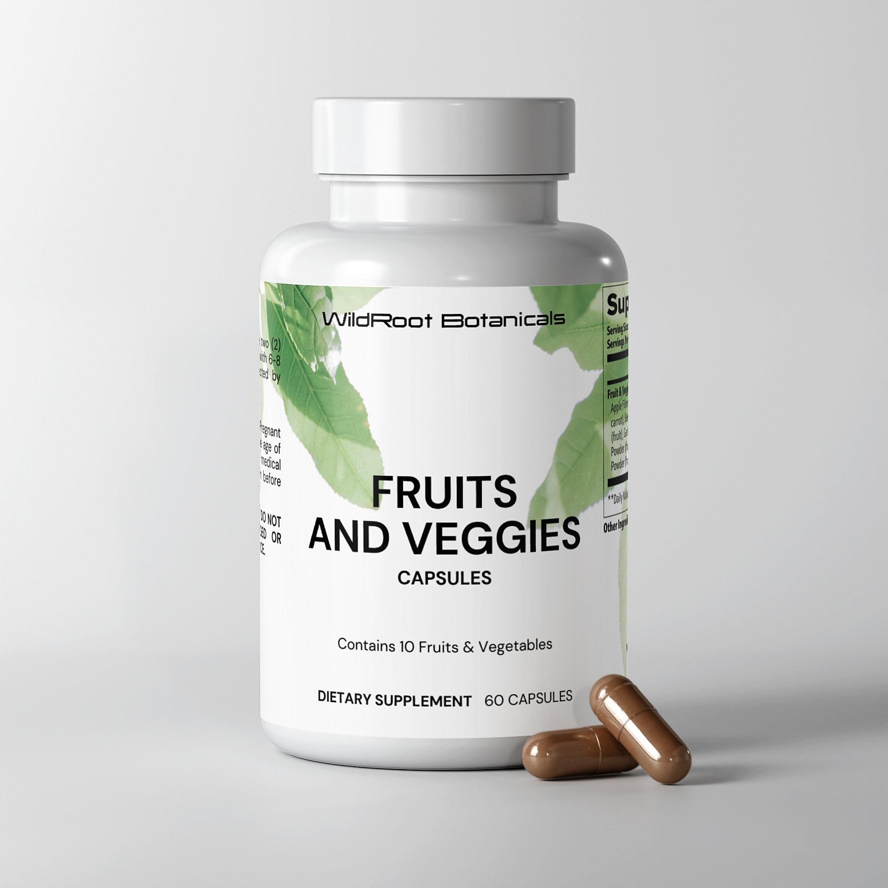 Plant-Based Capsule Blend - 60 Capsules | Fruit & Vegetable Powders + Fiber Plant-Based Capsule Blend - 60 Capsules | Fruit & Vegetable Powders + Fiber von Etsy - WildRootNatural