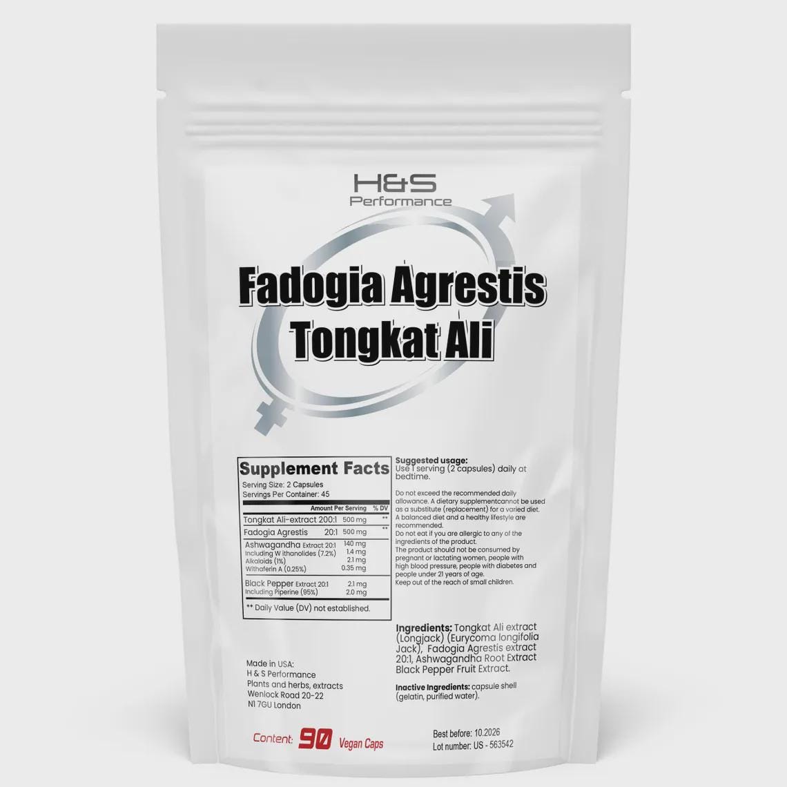 Tongkat Ali Long Jack + Fadogia Agrestis Ashwagandha Complex - 90 Vegan Capsules | 45 Servings Tongkat Ali Long Jack + Fadogia Agrestis Ashwagandha Complex - 90 Vegan Capsules | 45 Servings von Etsy - WildRootNatural