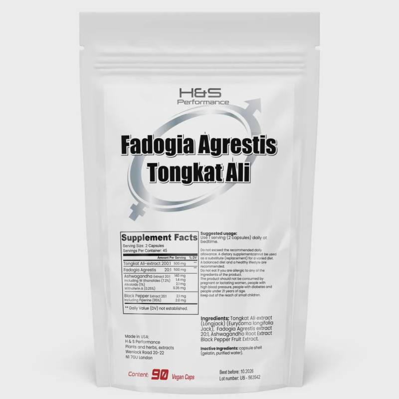 Tongkat Ali Long Jack + Fadogia Agrestis Ashwagandha Complex - 90 Vegan Capsules | 45 Servings von Etsy - WildRootNatural