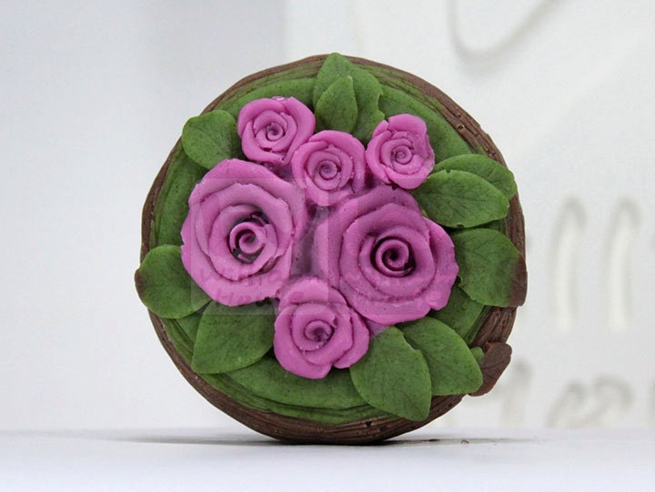 Korb Von Blumen - Handgemachte Design Seife Form von Etsy - WilliamhouseKorea