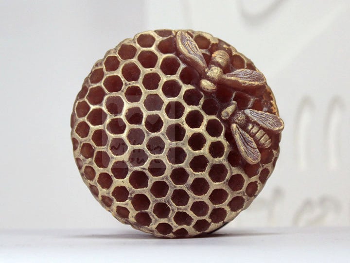 Wabe Mit Honigbiene - Handgemachte Design Seife Form von Etsy - WilliamhouseKorea