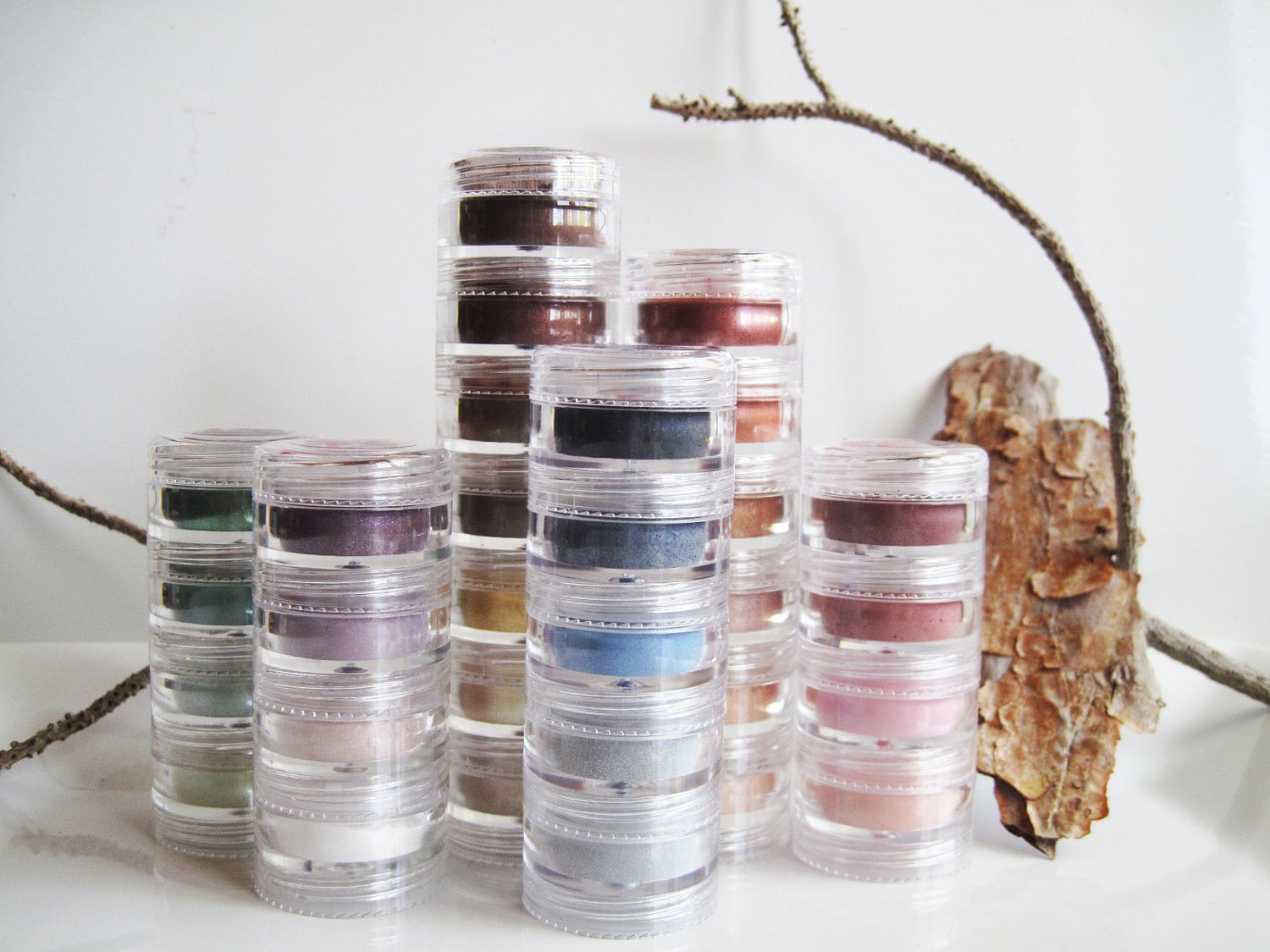 5 Stück - Natürliche Mineral Stapelbare Lidschatten Und Liner von Etsy - WillowTreeMinerals