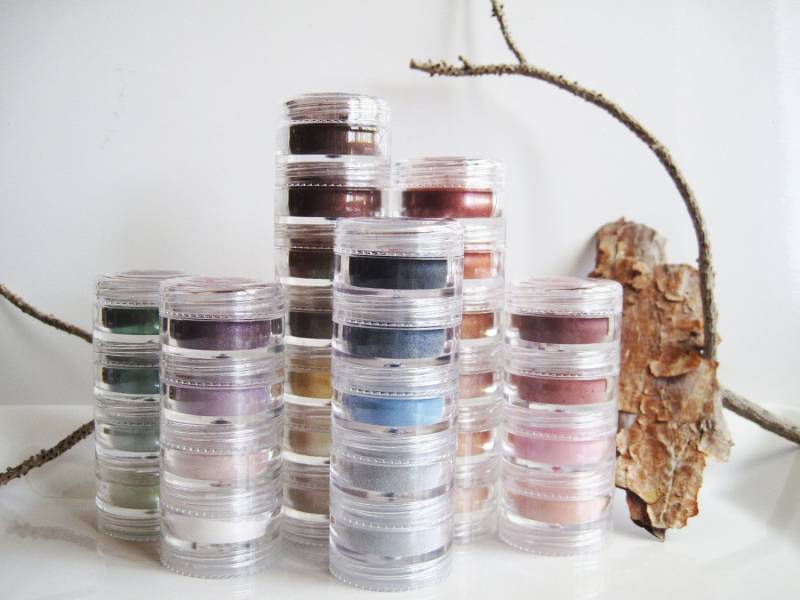 5 Stück - Natürliche Mineral Stapelbare Lidschatten Und Liner von Etsy - WillowTreeMinerals