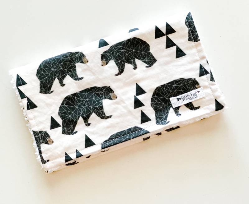Bär Spucktuch, Baumwolle Chenille Baby Shower Geschenk von Etsy - WittsEndDesign