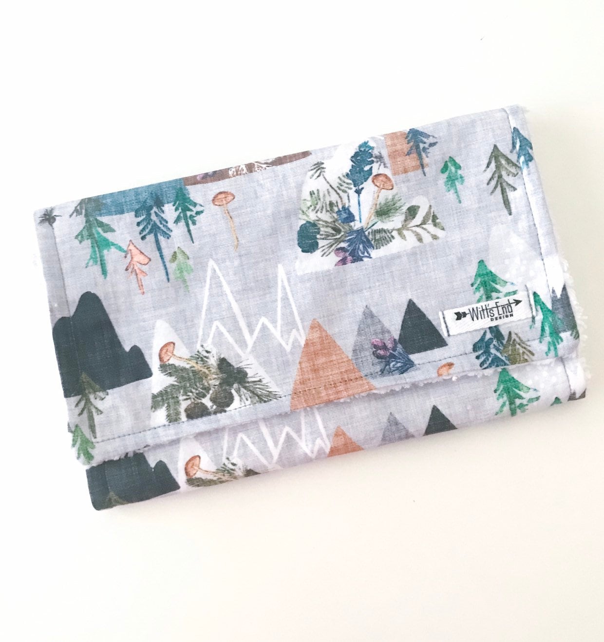 Mountain Climb Print Spucktuch Baumwoll Chenille Baumwolle Spucktuch von Etsy - WittsEndDesign