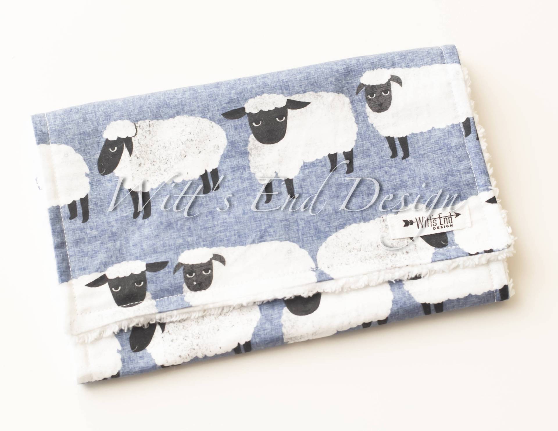 Schäfchen Zählen Spucktuch Baumwolle Chenille Zur Geburt von Etsy - WittsEndDesign