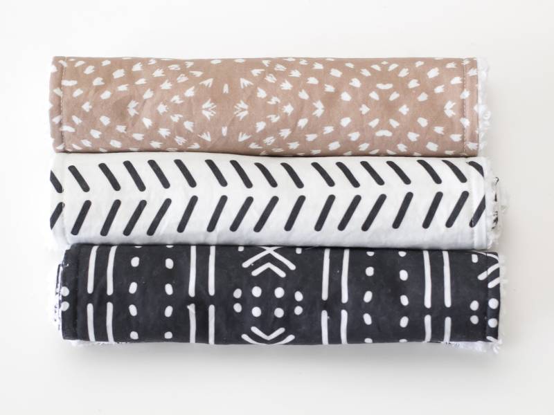 Schlammtuch Spucktücher Set , Boho Baumwolle Chenille von Etsy - WittsEndDesign