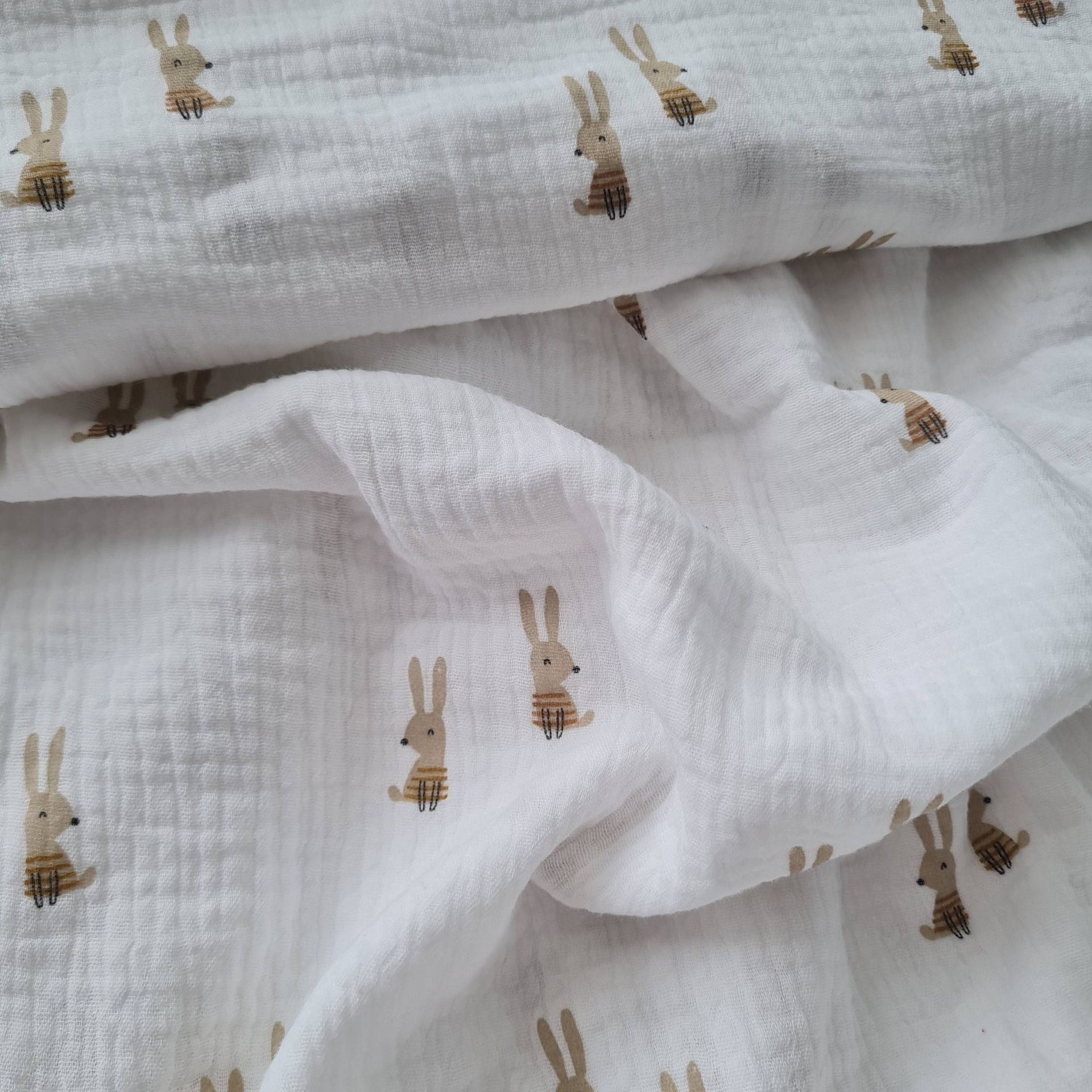 Hasi Baumwolltuch Doppel Stofflage, 100% Stoff Für Babys, Kleinkinder, Weicher Musselin Baumwollstoff, Spucktuch, Kuscheltuch, Stillen Hasi Baumwolltuch Doppel Stofflage, 100% Stoff Für Babys, Kleinkinder, Weicher Musselin Baumwollstoff, Spucktuch, Kuscheltuch, Stillen von Etsy - WohlgefuehlDaheim