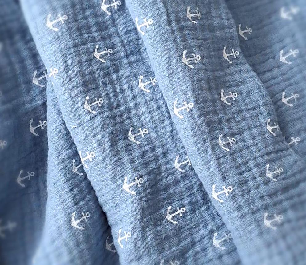 Schiffsanker Baumwolltuch Doppelstofflage, 100% Bw Stoff Für Babys, Kleinkinder, Weicher Musselin Baumwollstoff, Spuck - Kuscheltuch, Stillen Schiffsanker Baumwolltuch Doppelstofflage, 100% Bw Stoff Für Babys, Kleinkinder, Weicher Musselin Baumwollstoff, Spuck - Kuscheltuch, Stillen von Etsy - WohlgefuehlDaheim