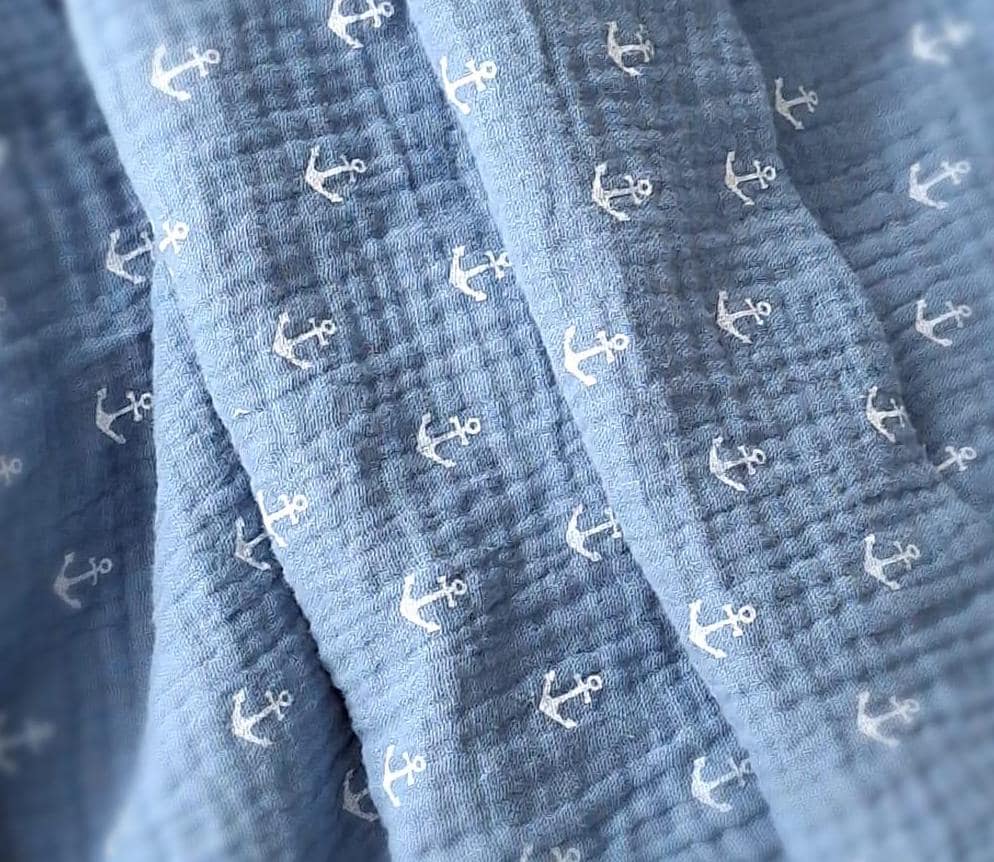 Schiffsanker Baumwolltuch Doppelstofflage, 100% Bw Stoff Für Babys, Kleinkinder, Weicher Musselin Baumwollstoff, Spuck - Kuscheltuch, Stillen Schiffsanker Baumwolltuch Doppelstofflage, 100% Bw Stoff Für Babys, Kleinkinder, Weicher Musselin Baumwollstoff, Spuck - Kuscheltuch, Stillen von Etsy - WohlgefuehlDaheim