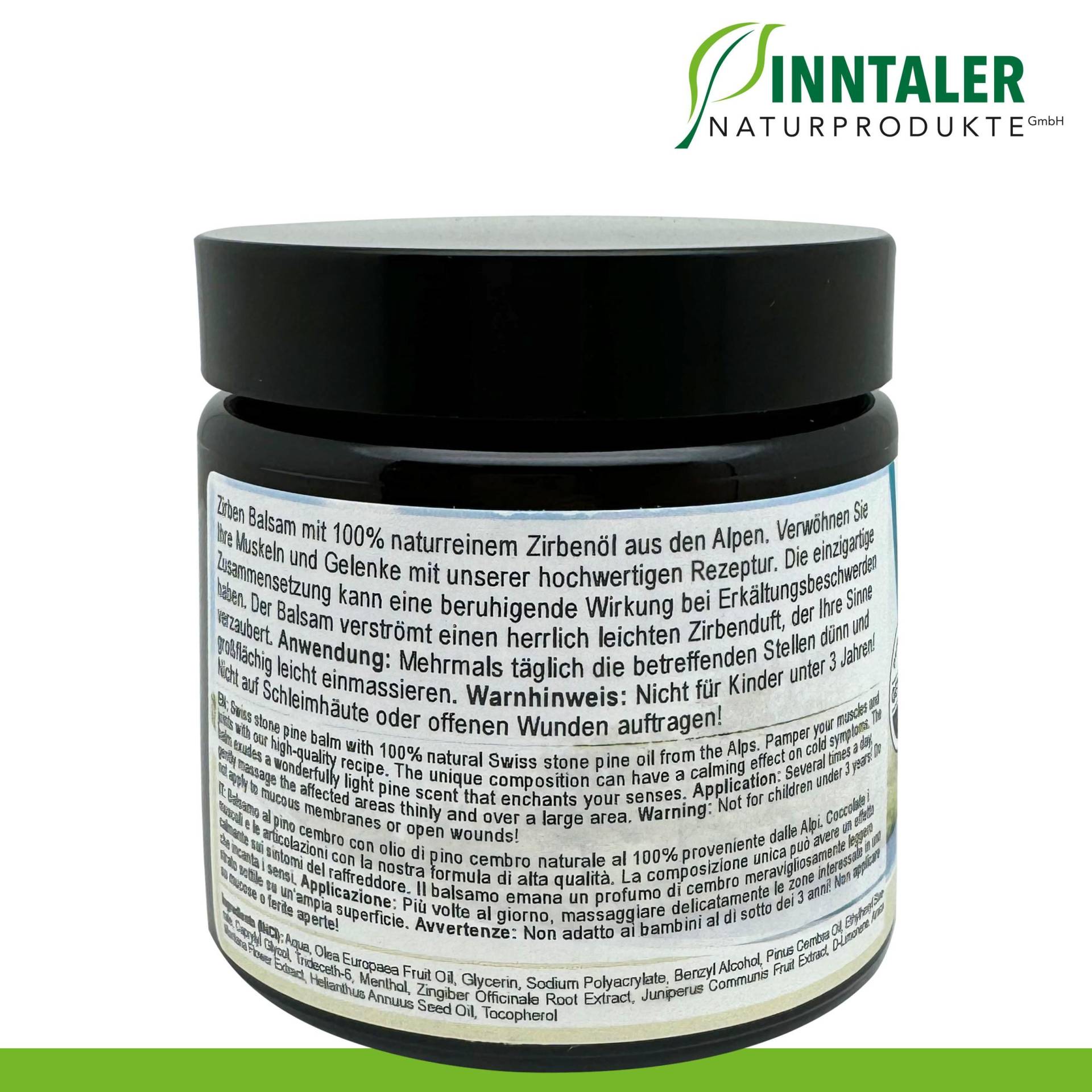 110 Ml Zirben Balsam Im Glastiegel Für Nacken Muskeln Gelenke Inntaler Naturprodukte von Etsy - WohnkultDeko