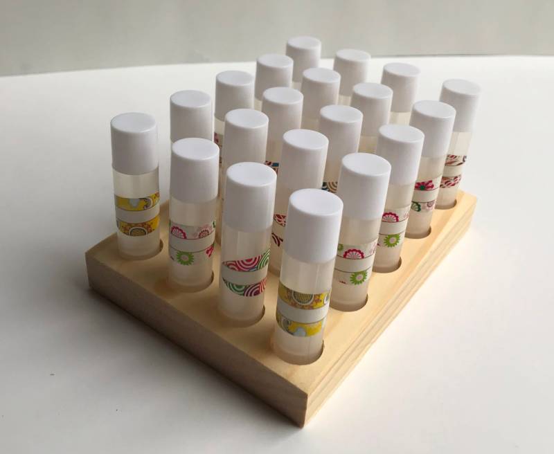 Holz Lippenbalsam Display Tube Halter Flach von Etsy - WolfcreekWoodcrafts