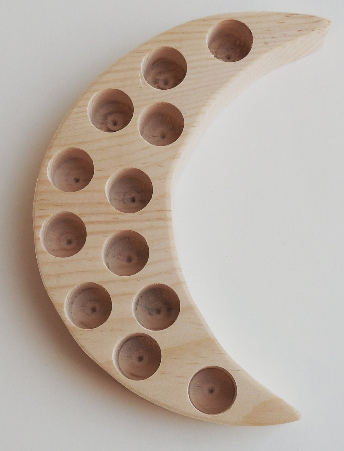 Lippenbalsam Halbmondförmige Tube Display Crescent Moon Shaped Lip Balm Halter von Etsy - WolfcreekWoodcrafts