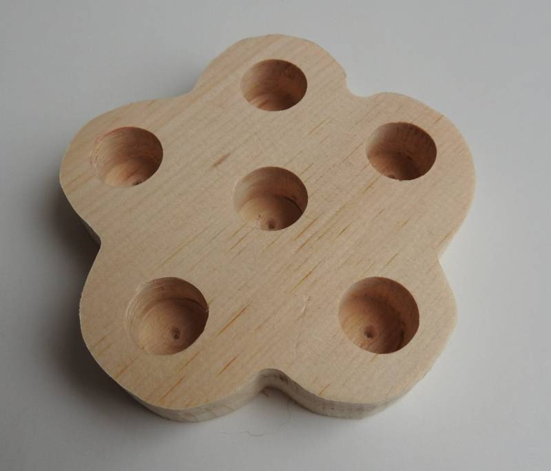 Lippenbalsam-Röhrchen-Display-Lippenbalsam-Röhrchen-Blumen-Geformtes Hölzernes Display-Blüten-Geformter Hölzerner von Etsy - WolfcreekWoodcrafts