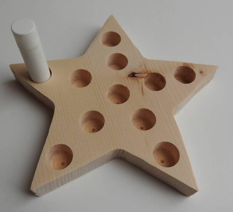 Lippenbalsam-Röhrchen-sternförmige Lippenbalsam-Röhrchen-Halter-stern-Lippenbalsam-Röhrchenhalter von Etsy - WolfcreekWoodcrafts