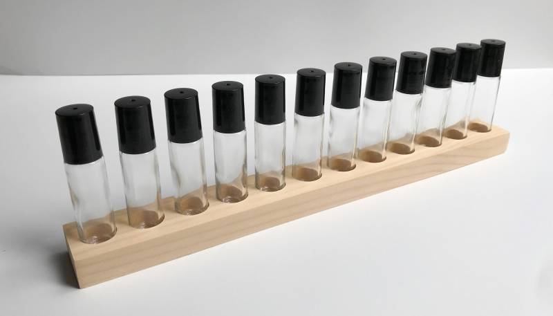 Rollerball-Flasche Zeigt Hölzerne Roll-Auf Flaschenanzeigen An von Etsy - WolfcreekWoodcrafts