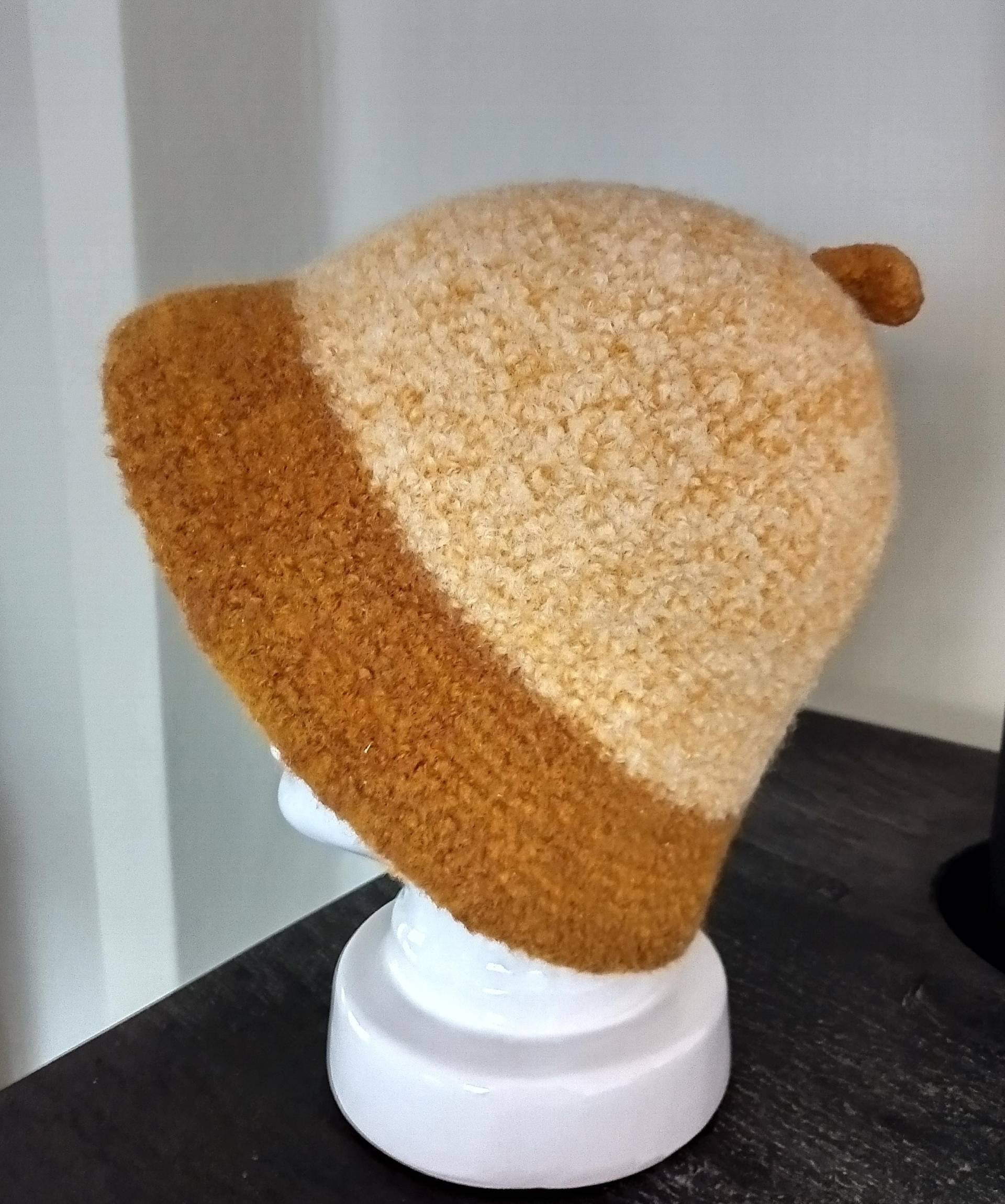 Saunahut Gefilzt Ocker Gelb Handarbeit von Etsy - Wolleladen