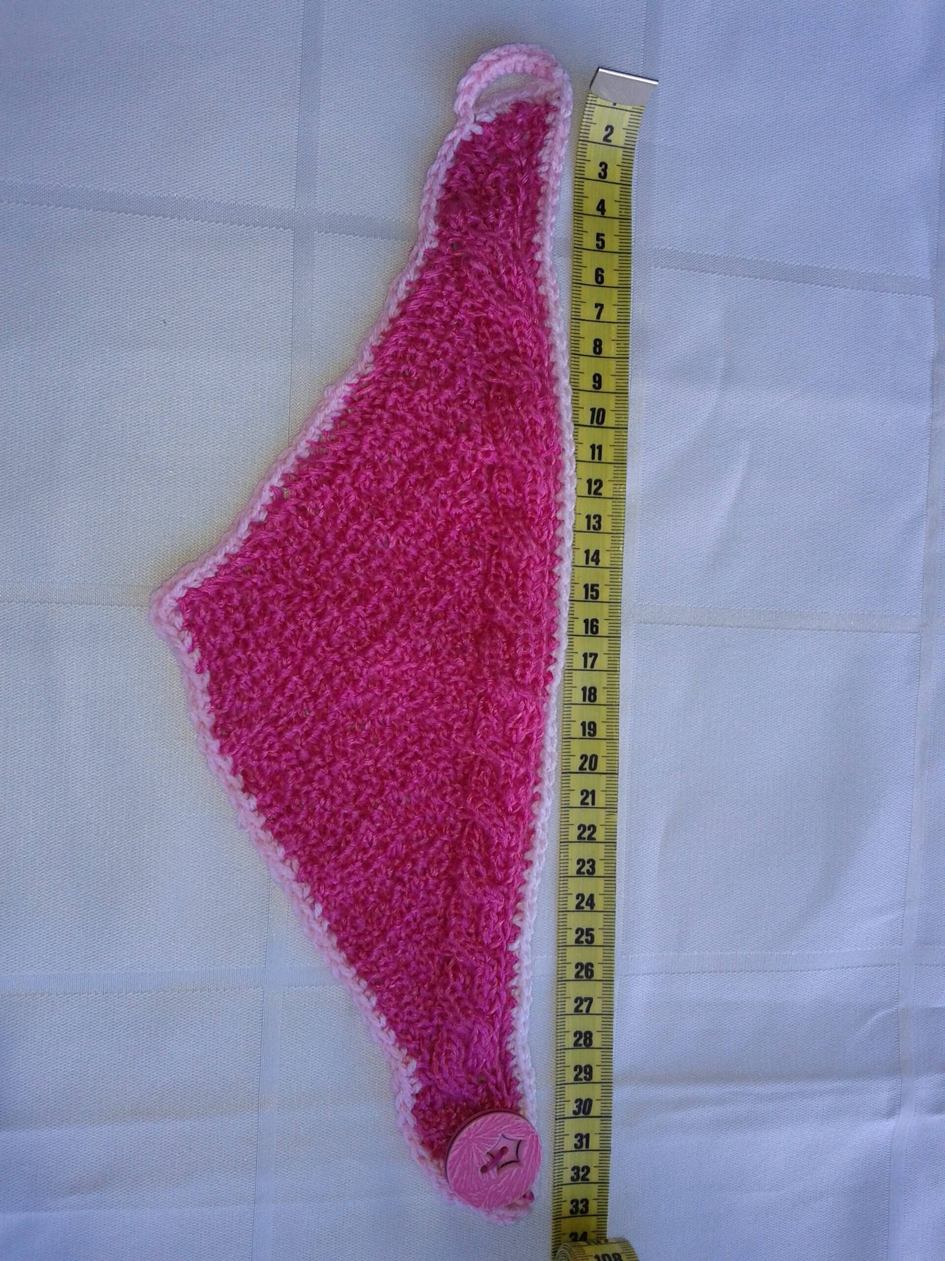 Halstuch Gestrickt Dreieckig Pink-Weiß Für Kinder Halstuch Gestrickt Dreieckig Pink-Weiß Für Kinder von Etsy - Wolltilda