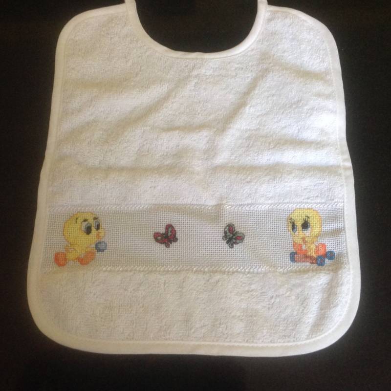 Lätzchen Mit Aufgesticktem Vogel Im Kreuzzeichen von Etsy - Wolwereld