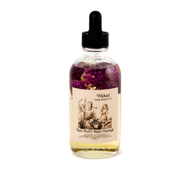 Körperöl, Wicked Öl, Badeöl, Haaröl, Massageöl, Feuchtigkeitscreme, Geschenk Für Sie, Allzwecköl von Etsy - WonderlandBathBeauty