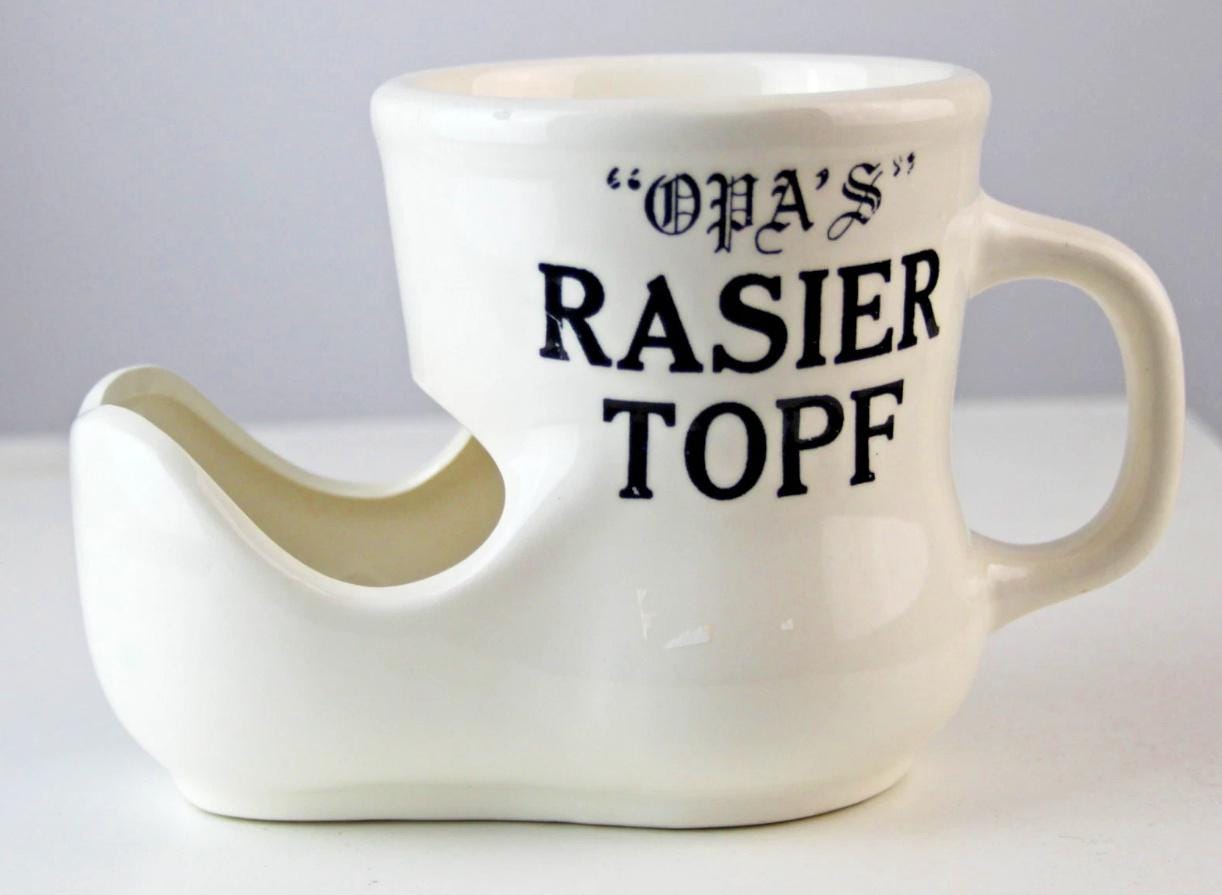 Rasierbecher Rasierschale Rasiertiegel Barber Shop 70Er 80Er 70S 80S Vintage Alt von Etsy - WoodStockShop