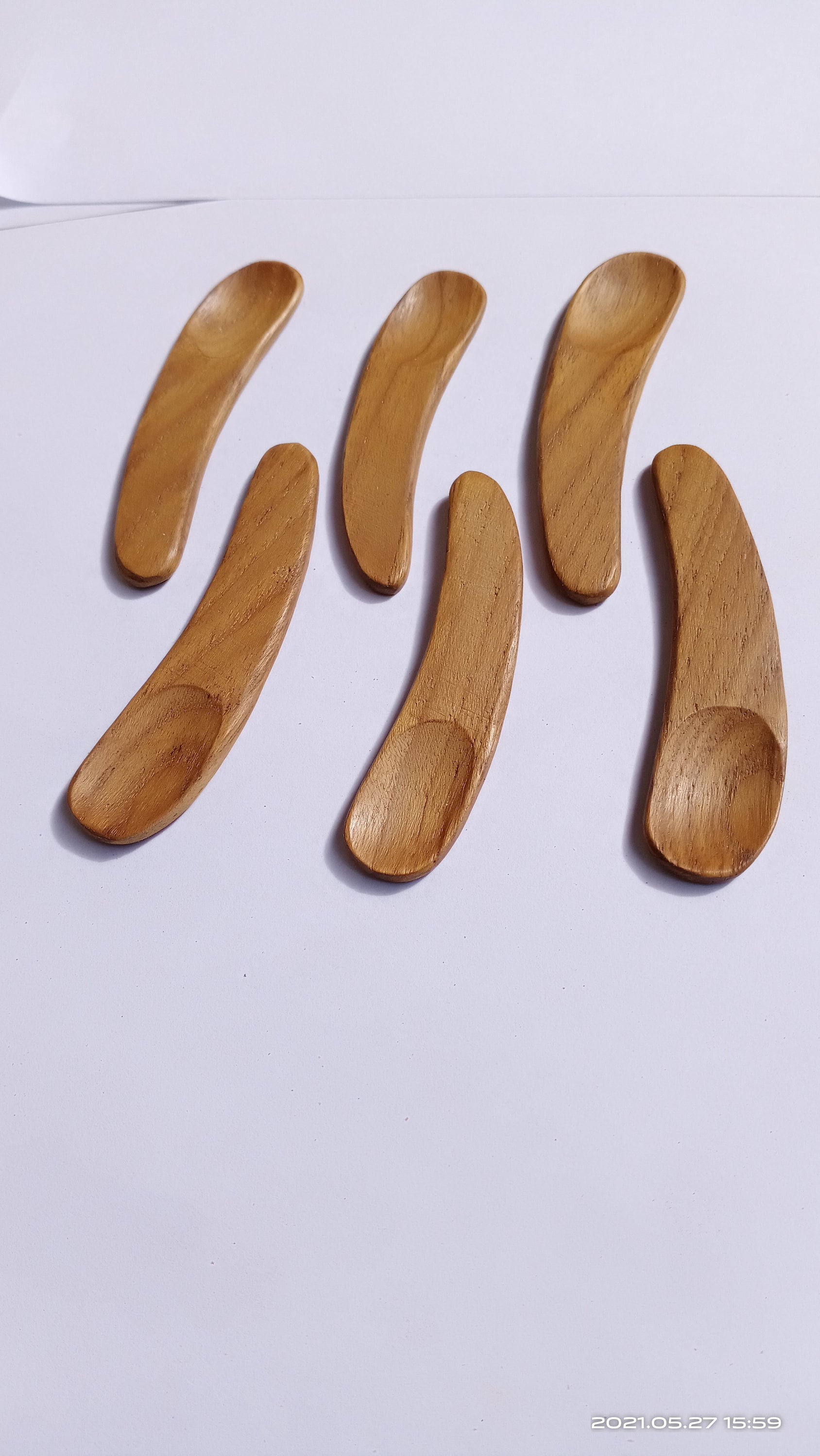 stück Kleine Holzspatel/Gebogene Pfannenwender Holz Mini Löffel Cosmetix-Werkzeuge Aus Bad - & Schönheitswerkzeug von Etsy - WoodenhandicraftCo