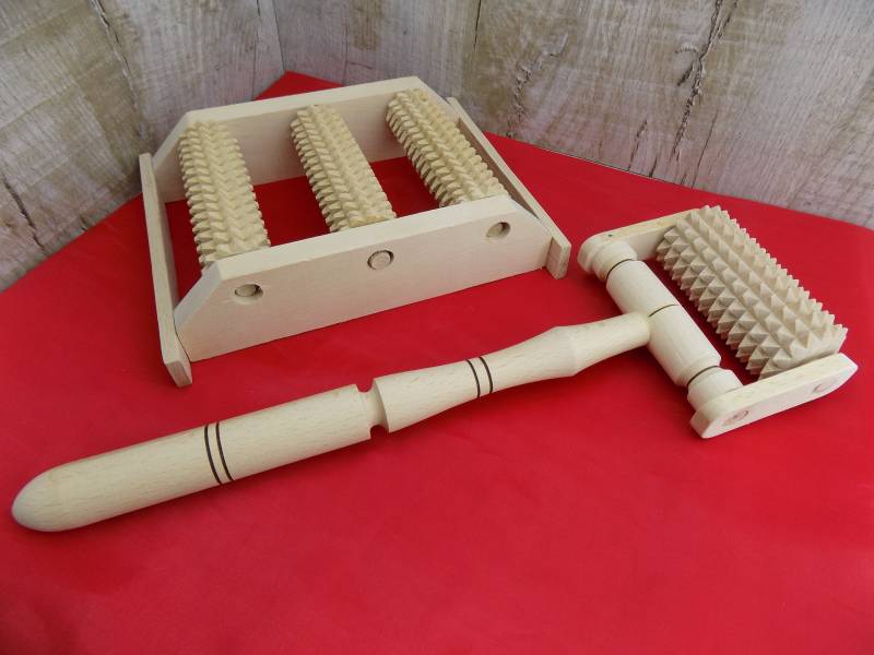 Holz-Massagegerät Körper Anti-Cellulite-Massagegerät Massagegerät Für Osteochondrose Den Kopf Fußmassagegerät Das Bein von Etsy - Woodenness