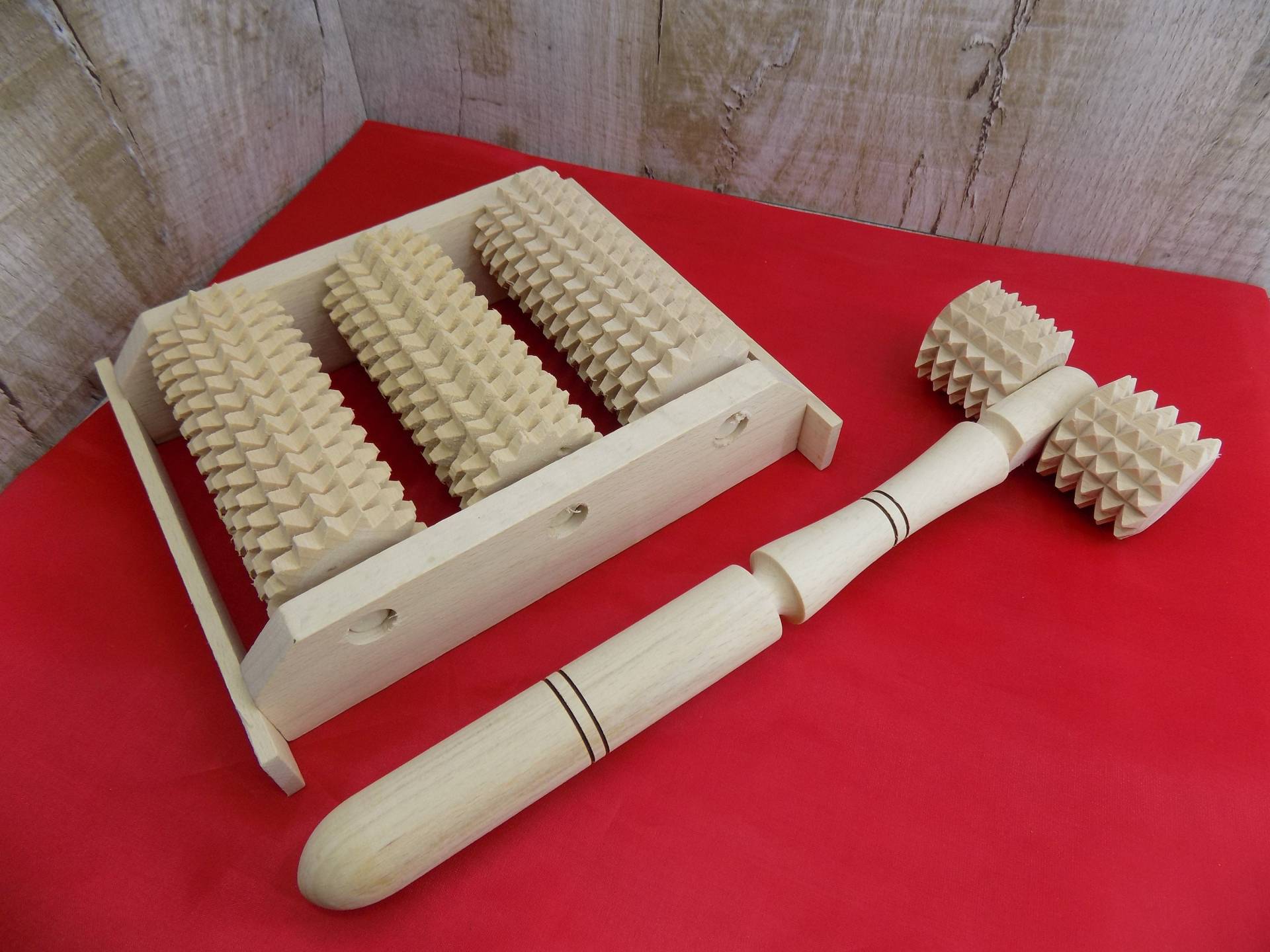 Holzmassager Set Body Anti-Cellulite Massager Für Osteochondrose Kopf Fußmassage Bein von Etsy - Woodenness