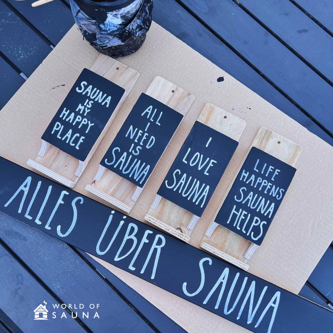 Chalkboard Matchstick Holder - Customizable Finnish Design von Etsy - WorldofSauna