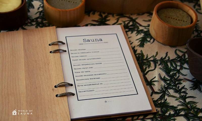 Sauna Guestbook von Etsy - WorldofSauna
