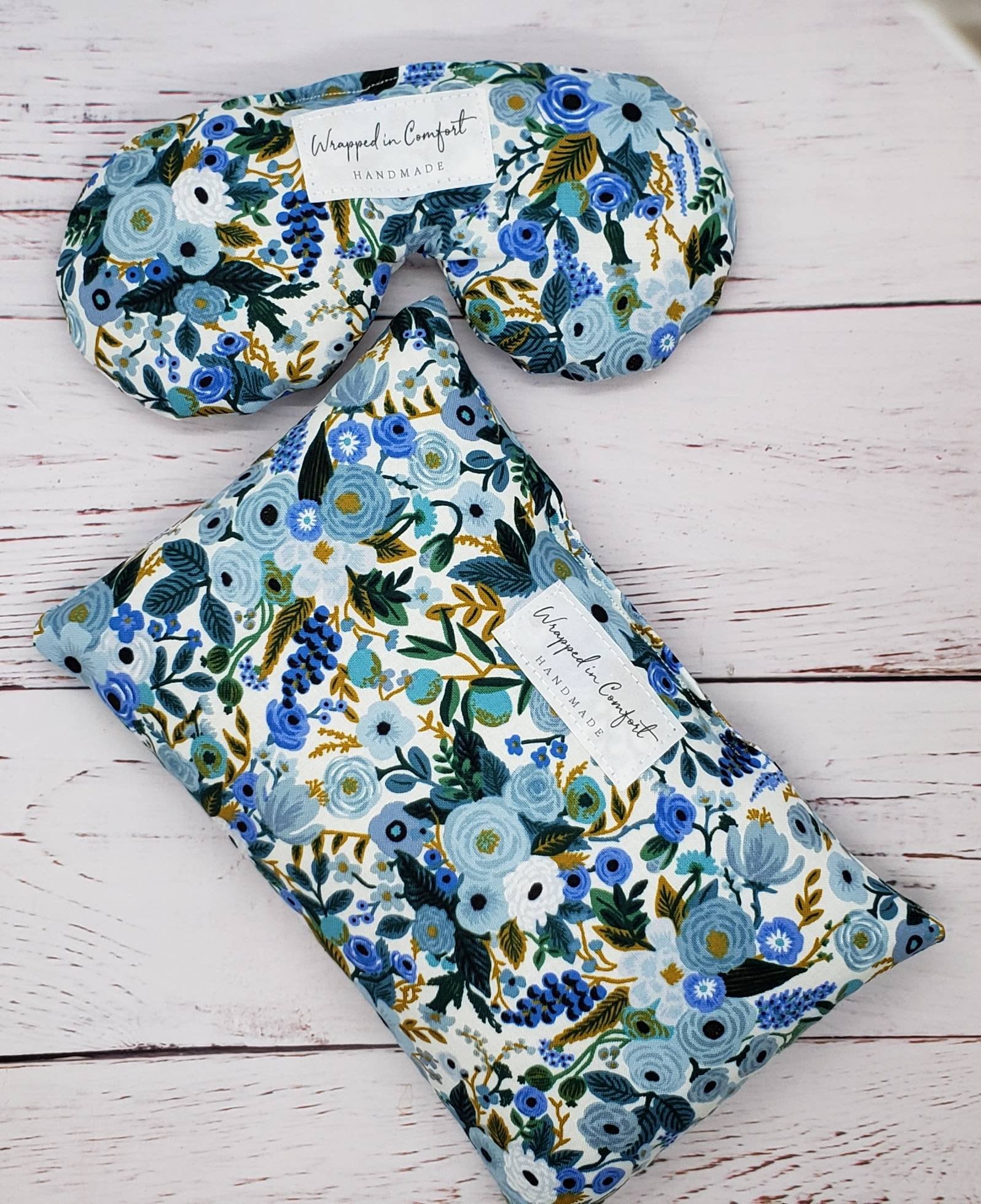 Wärmekissen & Augenkissen Bündel, Reis Oder Leinsamen von Etsy - WrappedInComfortCo