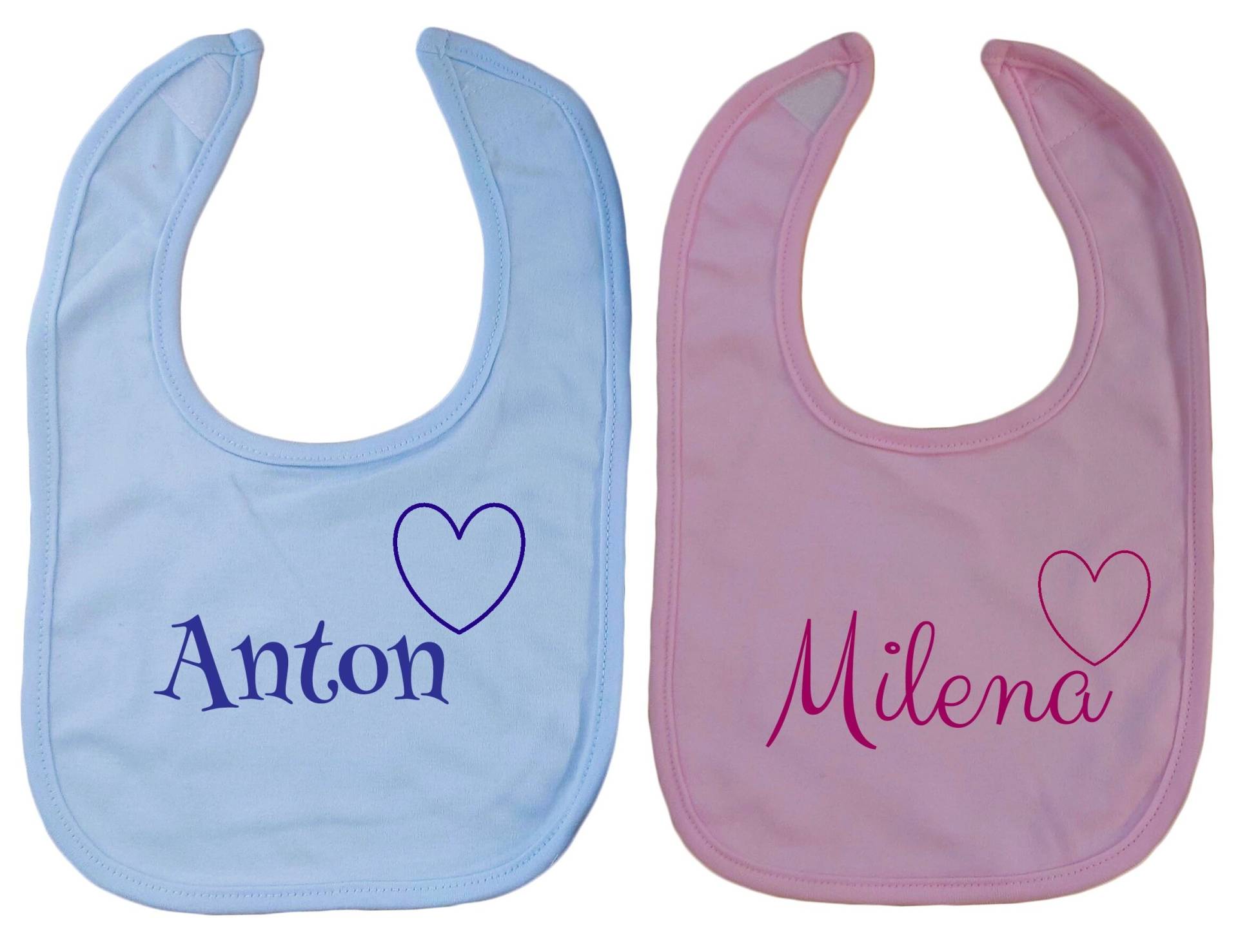 Baby Latz Mit Namen Und Herz Bestickt Geschenk Geburt Taufe Geburtstag Sabberlatz Lätzchen Blau Rosa Sabbertuch Klett Junge Mädchen von Etsy - WuffDogsworld