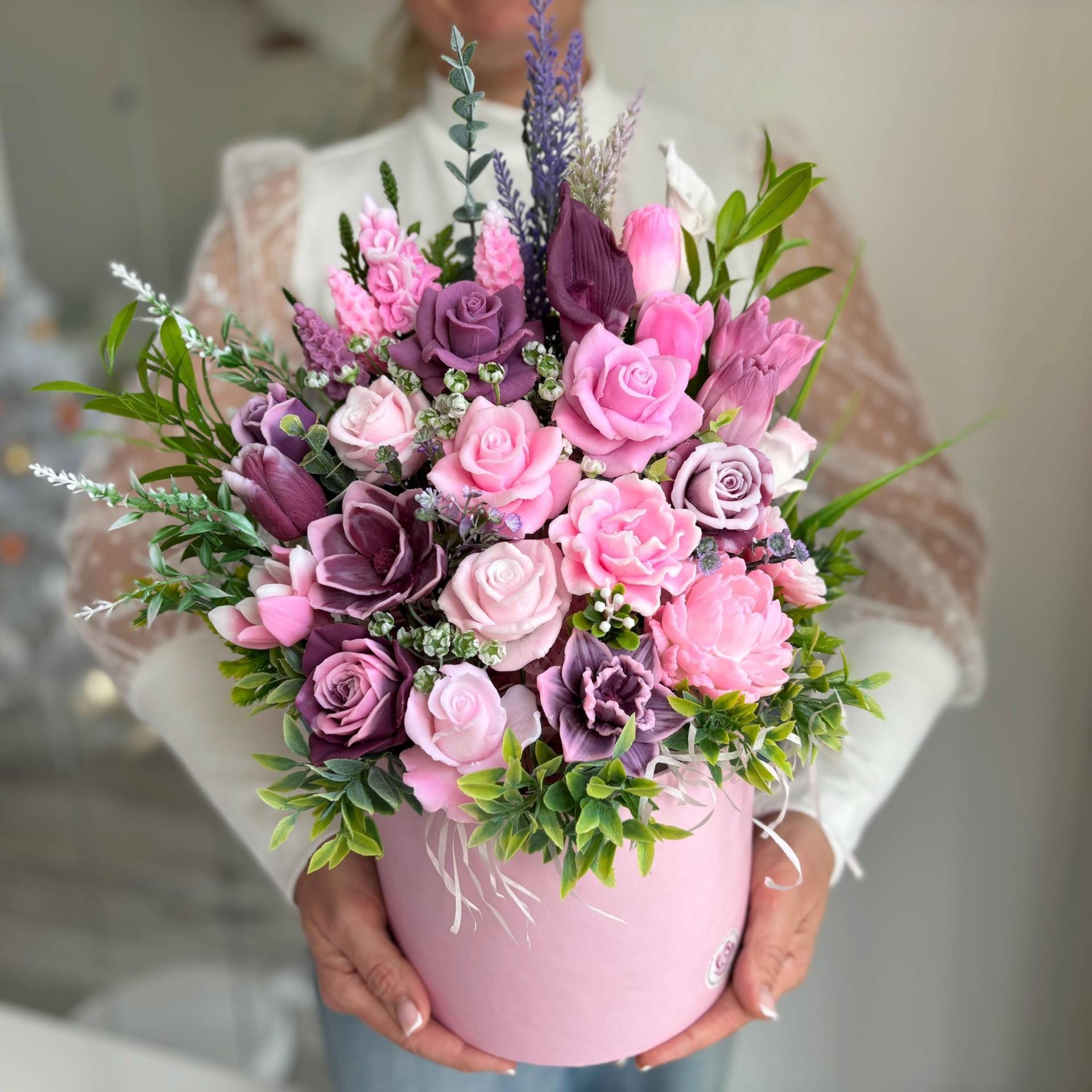 Extra Großer Seifenblumenstrauß in Pinker Geschenkbox - Handgemachte Natürliche Seifenblumen, Luxuriöse Geschenk. Geschenk Für Hochzeit Extra Großer Seifenblumenstrauß in Pinker Geschenkbox - Handgemachte Natürliche Seifenblumen, Luxuriöse Geschenk. Geschenk Für Hochzeit von Etsy - WunderBlumenBoutique