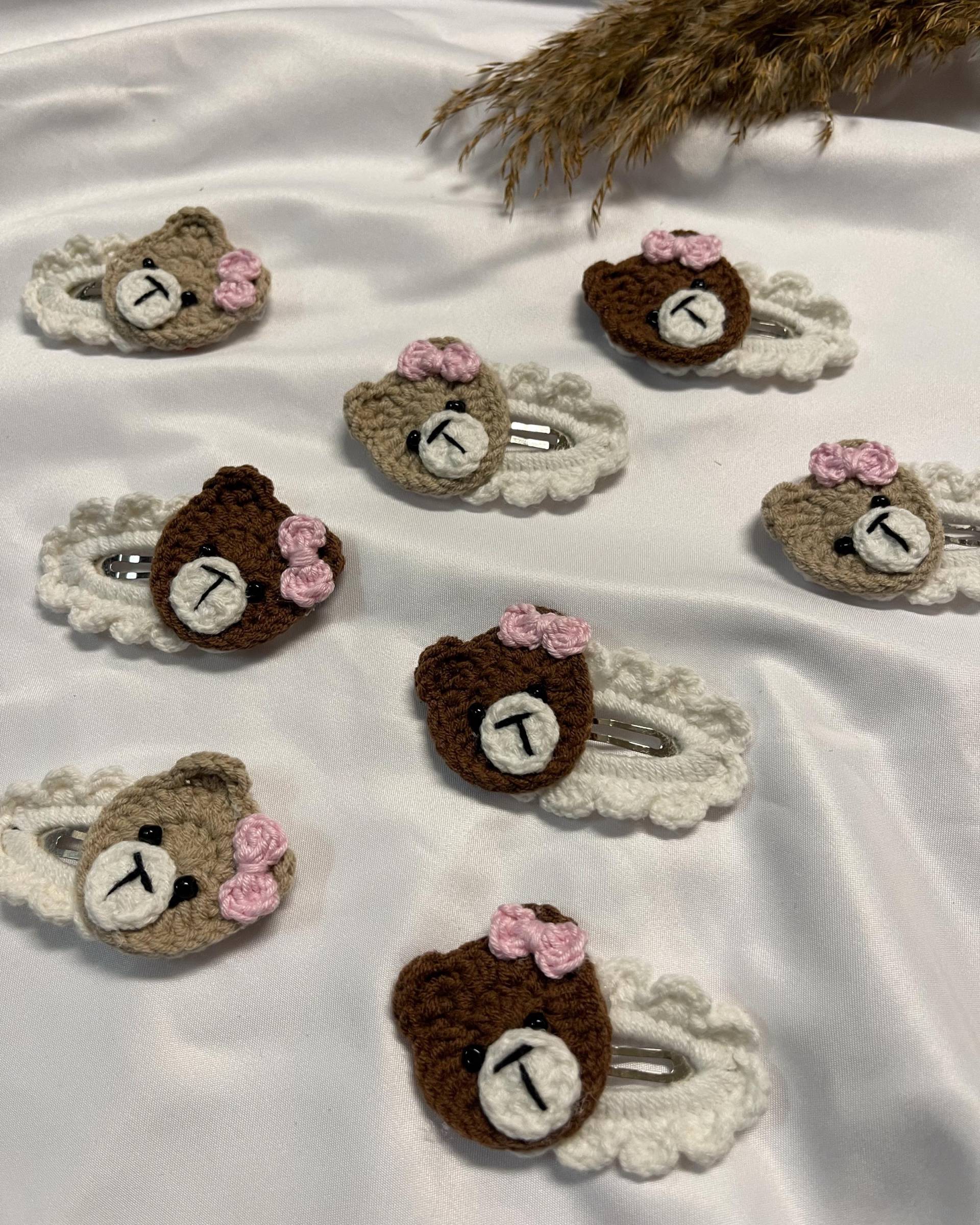 Haarspangen Gehäkelt, Häkelspangen, Handgemacht, Mädchen, Baby, Ostern, Teddy, Bär Handmade Haarspangen, Geburt, Geschenk Haarspangen Gehäkelt, Häkelspangen, Handgemacht, Mädchen, Baby, Ostern, Teddy, Bär Handmade Haarspangen, Geburt, Geschenk von Etsy - WunderherzchenbyAnja