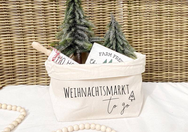 Geschenkkörbchen "Weihnachtsmarkt To Go" Mitbringsel Weihnachtszeit von Etsy - WunderlichWohnen