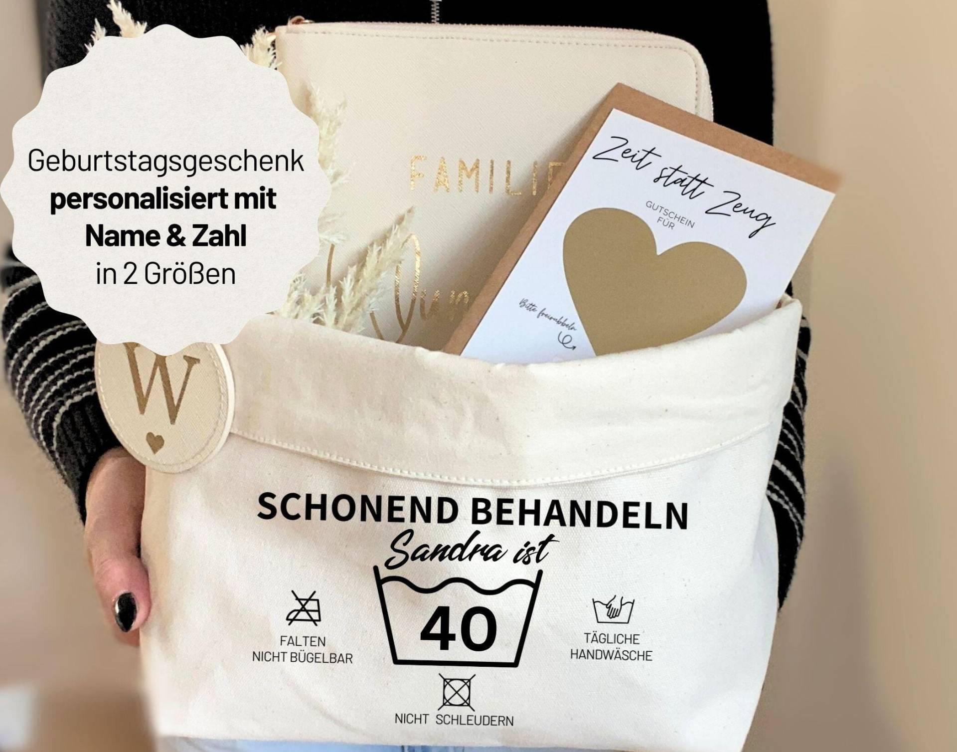 Geschenkkorb Geburtstag Mit Name - Schonend Behandeln Für Frauen Und Männer Zum 40., 45., 50., 55., 60., 65., 70., 80 Geschenkkorb Geburtstag Mit Name - Schonend Behandeln Für Frauen Und Männer Zum 40., 45., 50., 55., 60., 65., 70., 80 von Etsy - WunderlichWohnen