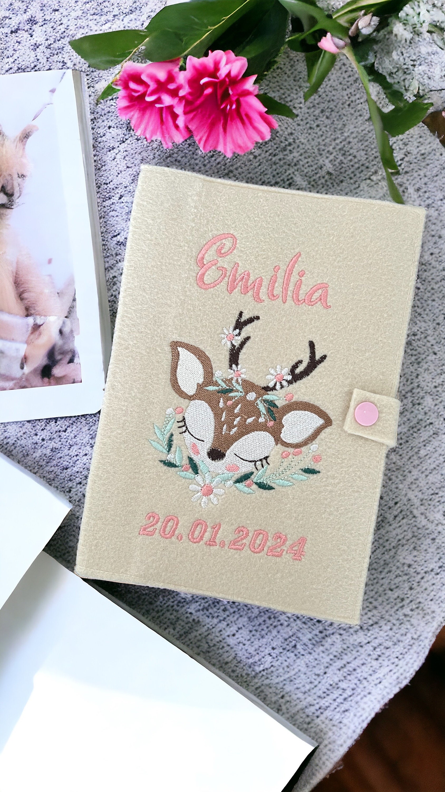 U-Heft Hülle „Kleines Reh" Personalisierbar Mit Namen Und Geburtsdatum - Untersuchungsheft U-Heft Hülle „Kleines Reh" Personalisierbar Mit Namen Und Geburtsdatum - Untersuchungsheft von Etsy - Wuselwind