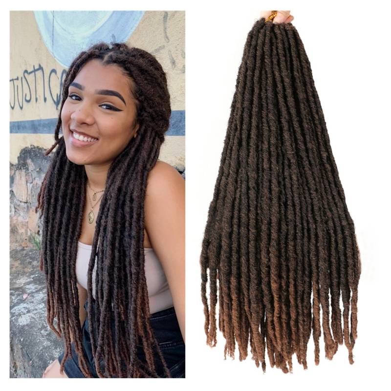26 Zoll Distressed Ombre Natürliche Weiche Lange Faux Loks Crochet Hair Braids 120 Stränge/Menge Für Frauen von Etsy - YOYAHAIRBEAUTY