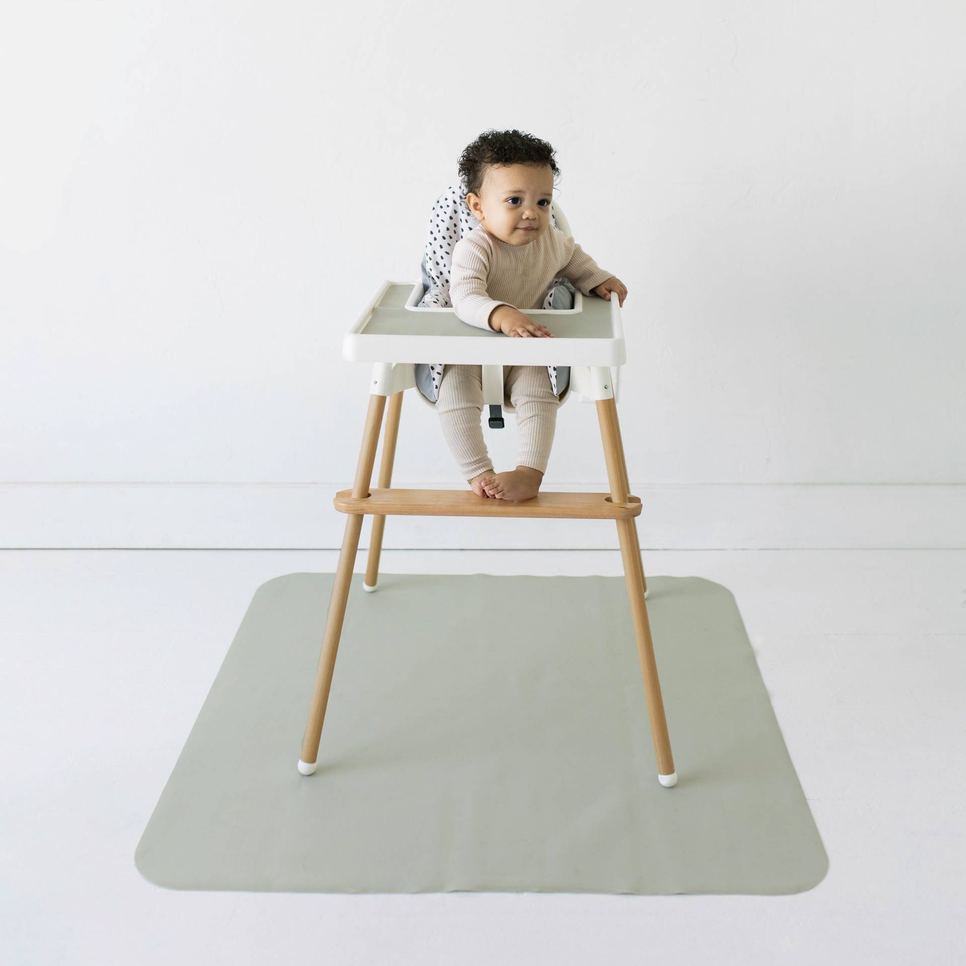 Große Silikon Splat Matte - Desert Sage // Hochstuhl von Etsy - YeahBabyGoods