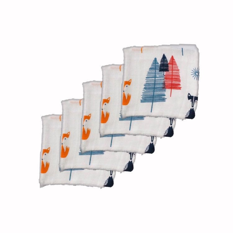 Pinien Bäume Waschlappen Set | 5, Baby Gesicht Handtuch, Taschentuch von Etsy - YesMotherhood