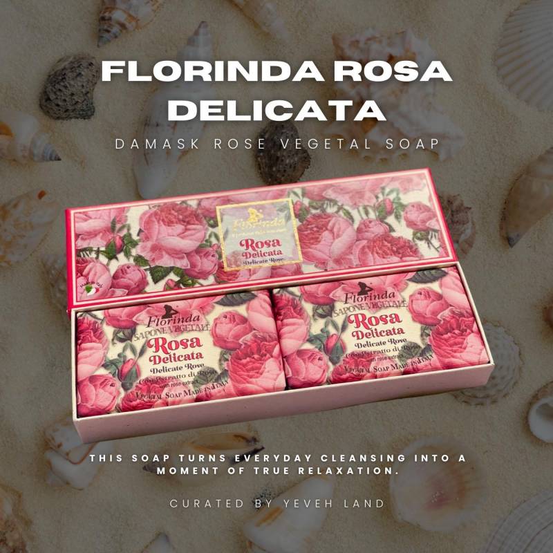 Rosa Delicata Damask Rose Soap 2 × 200 G | Botanical Italian Vegetable von Etsy - YevehLand