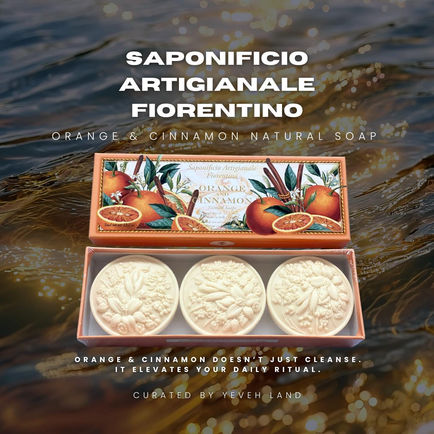 Saponificio Artigianale Fiorentino I Orange & Cinnamon Soap Set 3x125 G | Natural & Nourishing von Etsy - YevehLand