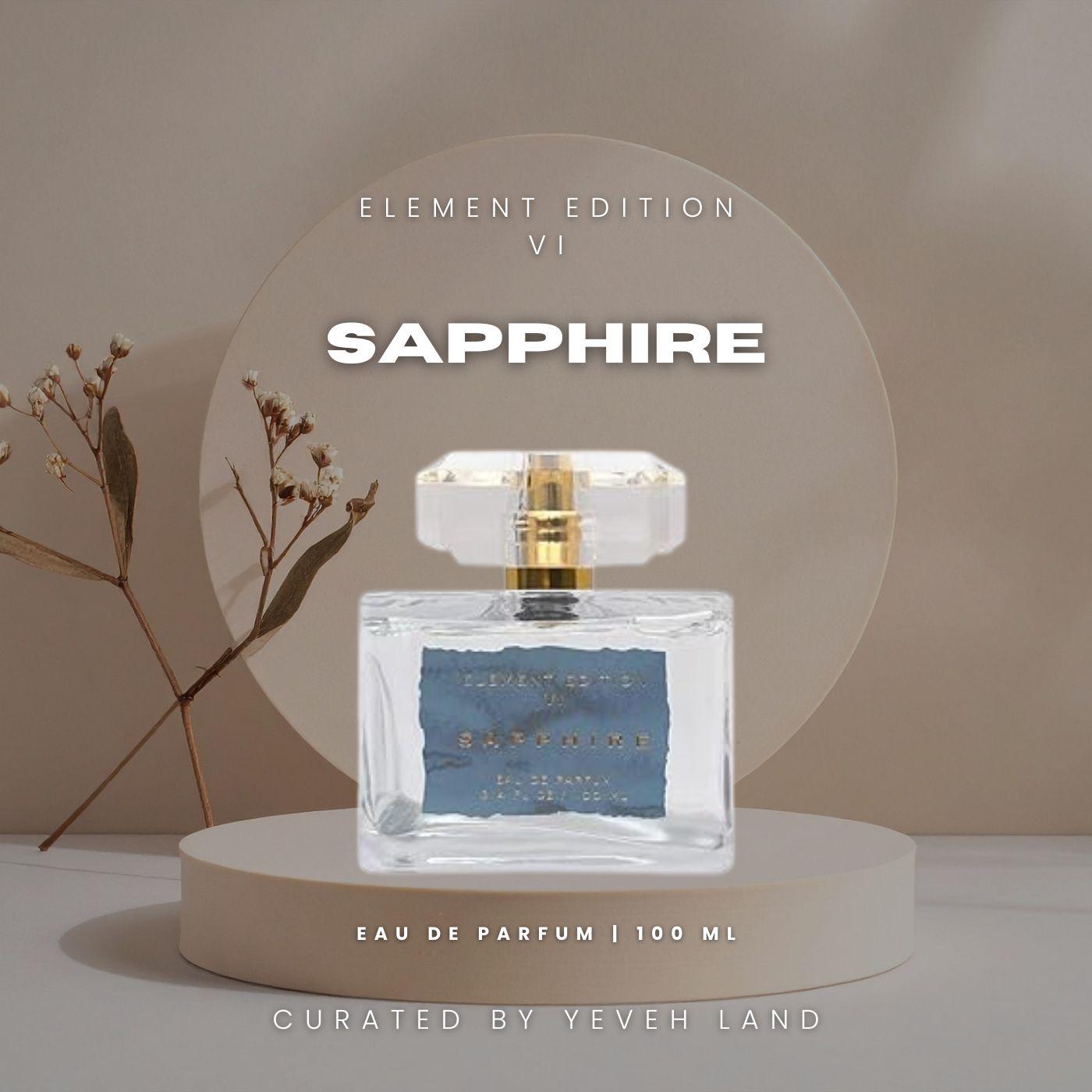 Sapphire Eau De Parfum 100 Ml | Fresh Fruity & Amber Musk Perfume Element Edition von Etsy - YevehLand