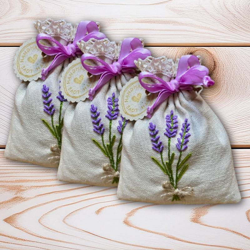 Set Handmade Bestickte Bio-Lavendel Sachet | Nachhaltige Geschenke Deko Leinen/Baumwolle, Swiss Made Set Handmade Bestickte Bio-Lavendel Sachet | Nachhaltige Geschenke Deko Leinen/Baumwolle, Swiss Made von Etsy - YolliCrafts
