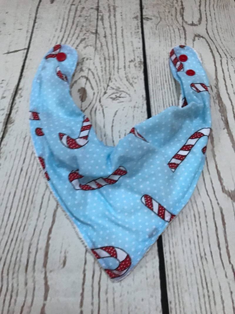 Candy Cane Weihnachten Bandana Lätzchen - Dribble Bibdana Bib von Etsy - YouAreMySunshineLtd