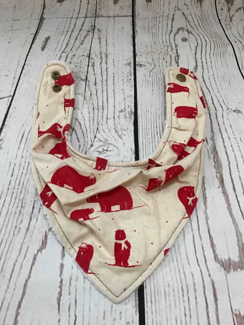 Eisbär Weihnachten Bandana Lätzchen - Dribble Bibdana Print von Etsy - YouAreMySunshineLtd