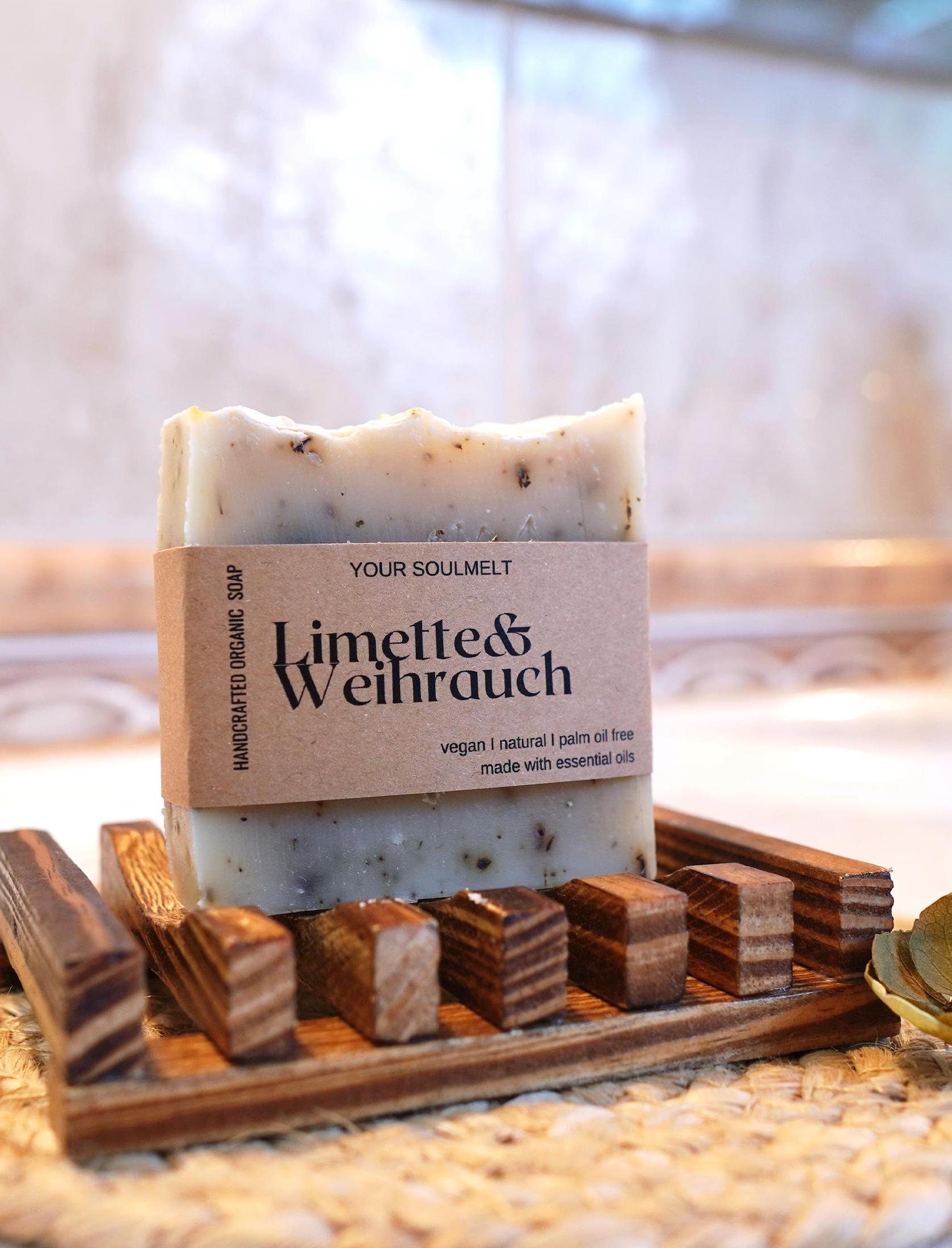 Natürliche Hand - Und Körperseife Aus Pflanzlichen Ölen Mit Limette Weihrauch, Vegan, Palmölfrei, Hautpflegend, Naturseife, Ostergeschenk Natürliche Hand - Und Körperseife Aus Pflanzlichen Ölen Mit Limette Weihrauch, Vegan, Palmölfrei, Hautpflegend, Naturseife, Ostergeschenk von Etsy - YourSoulmelt
