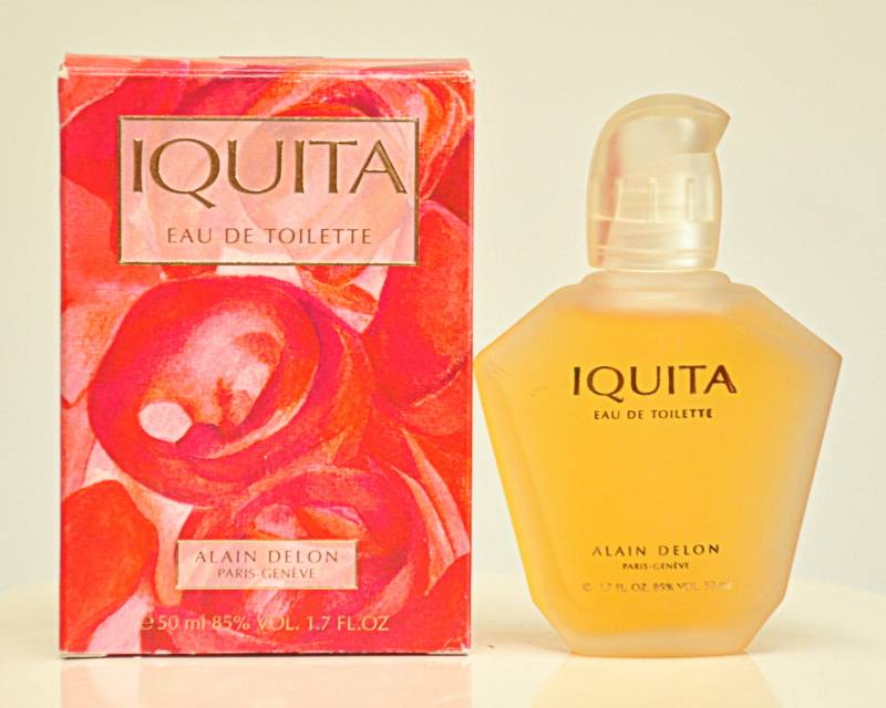 Alain Delon Iquita Eau De Toilette Edt 50Ml Splash Non Spray Damenparfüm Sehr Selten Vintage 1996 von Etsy - YourVintagePerfume