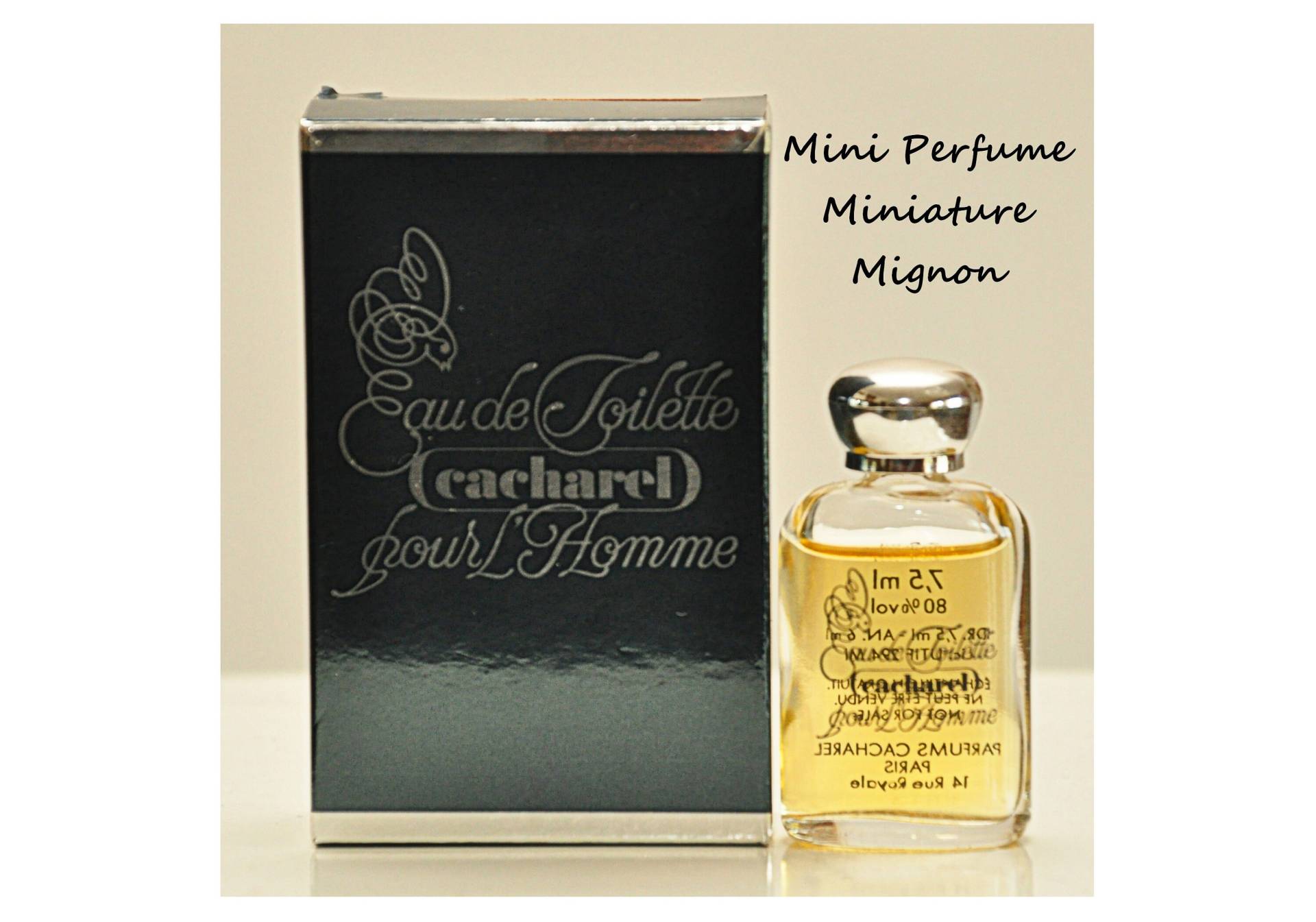Cacharel Pour L'homme Eau De Toilette Edt 7, 5 Ml Miniatur Splash Non Spray Herrenparfüm Seltener Jahrgang 1981 von Etsy - YourVintagePerfume